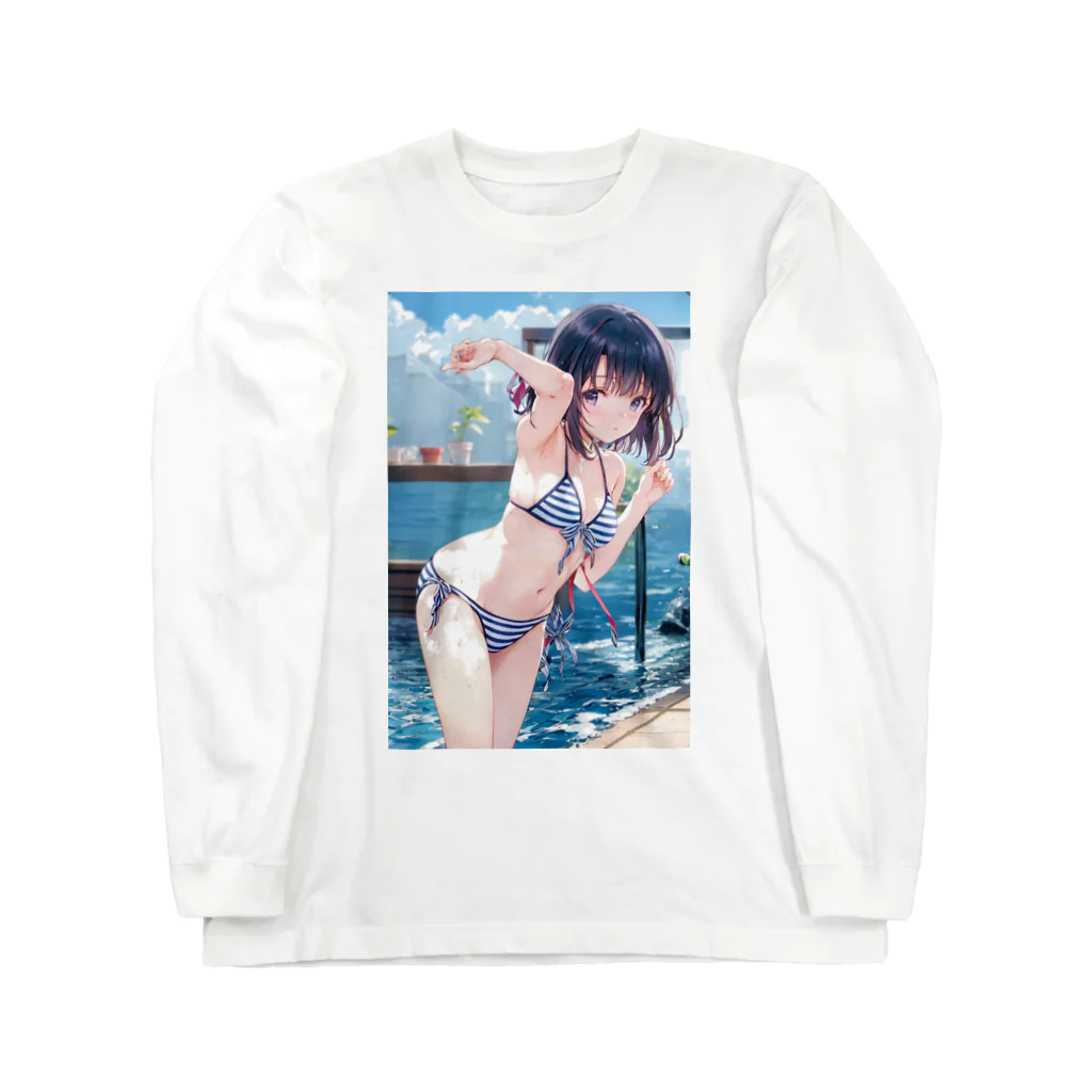 仮想の妖精たち: AI美少女の魅力のデジタル夢幻アートシリーズ Long Sleeve T-Shirt