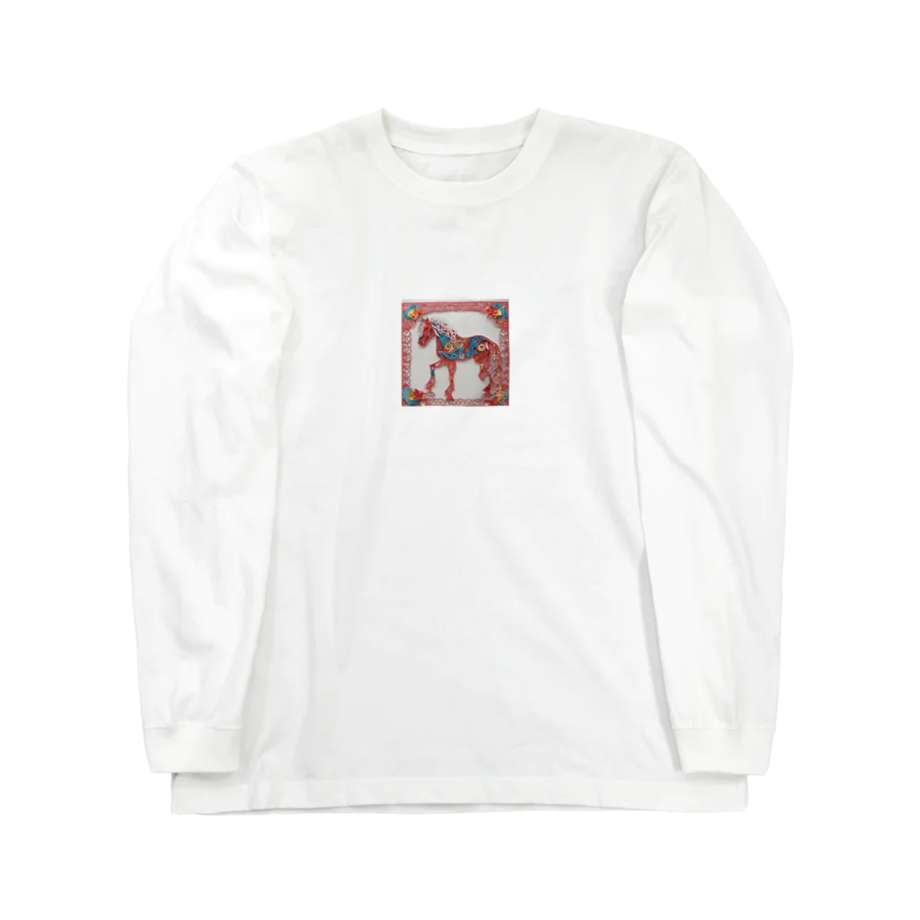 グローバル競馬のエルメスホース Long Sleeve T-Shirt