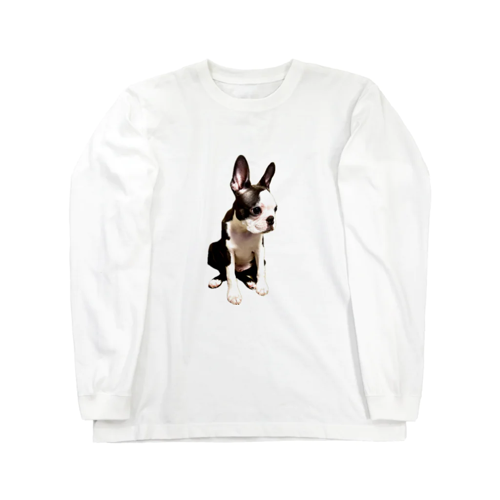 Komugi_bostonterrierのボステリのこむぎ Long Sleeve T-Shirt