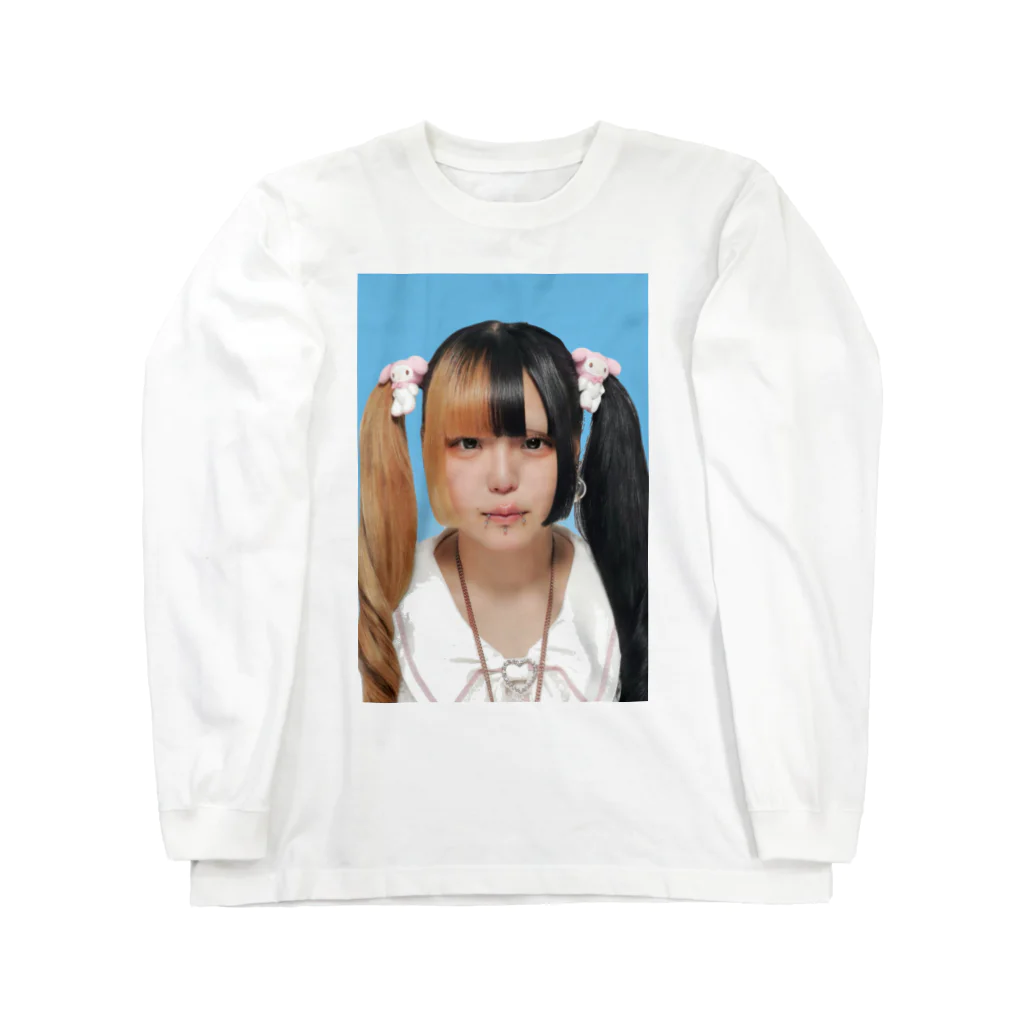 ゅらですの不採用確定証明写真 ロングスリーブTシャツ