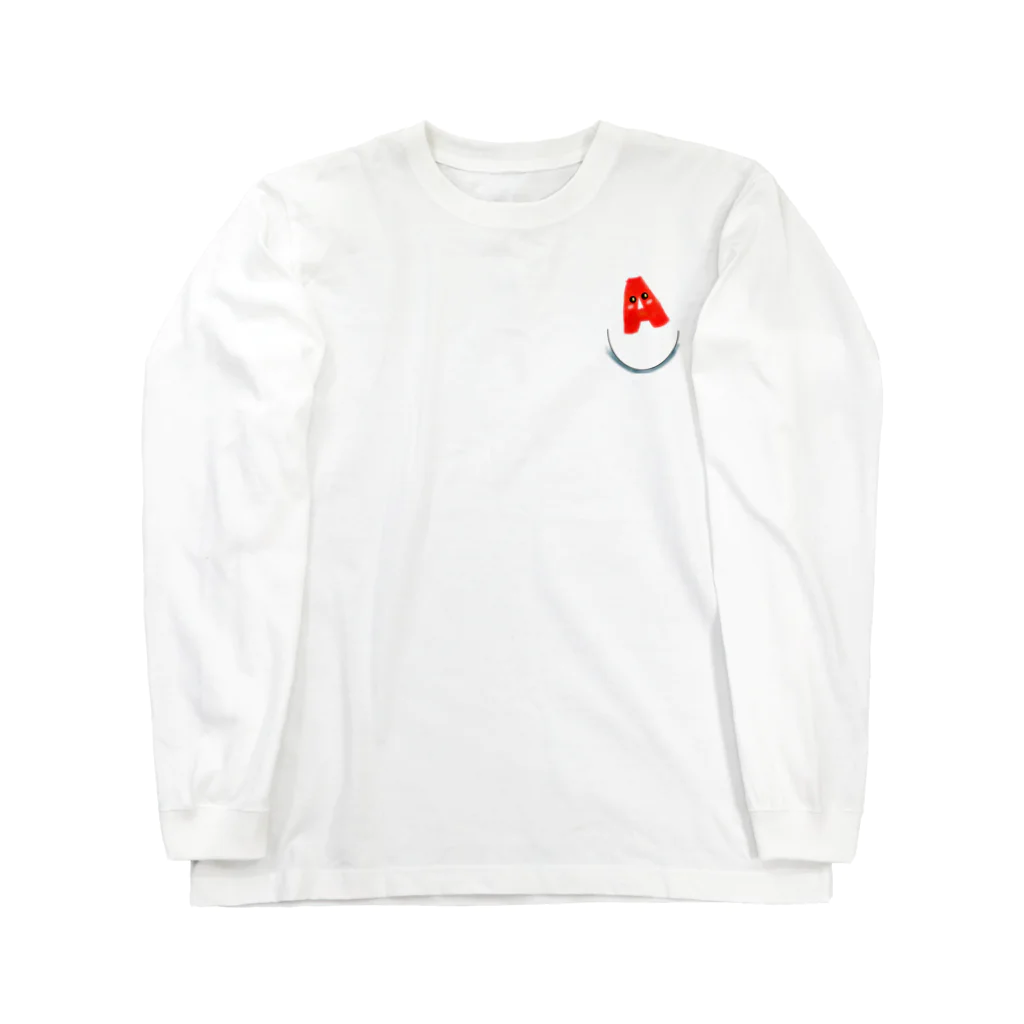 KousuiMikuのA型(ワンポイントタイプ) Tシャツ Long Sleeve T-Shirt