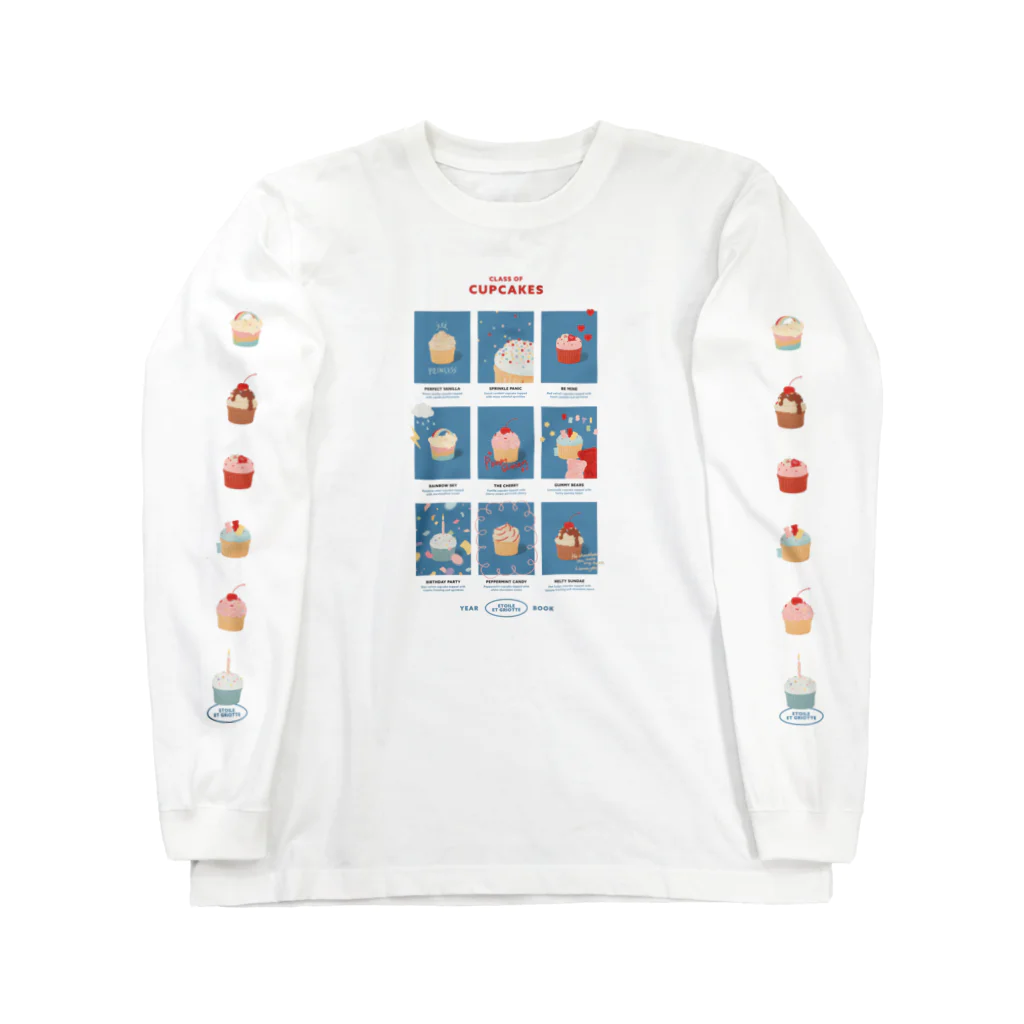 Etoile et GriotteのCUPCAKE YEAR BOOK ロングスリーブTシャツ