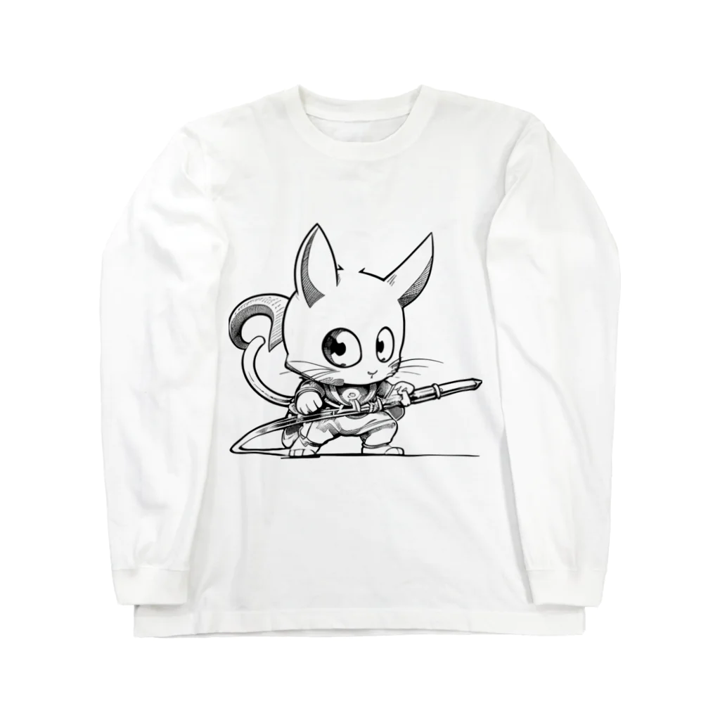 TACHAMARUのネズミのクイル ロングスリーブTシャツ