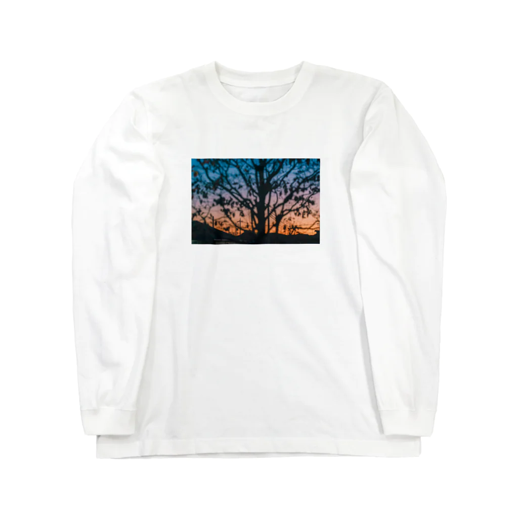 星のこどもたちの百日紅の夕景 Long Sleeve T-Shirt