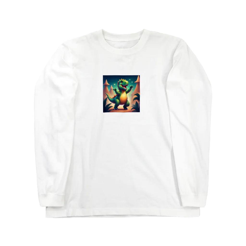 nvnの恐竜のダンス Long Sleeve T-Shirt