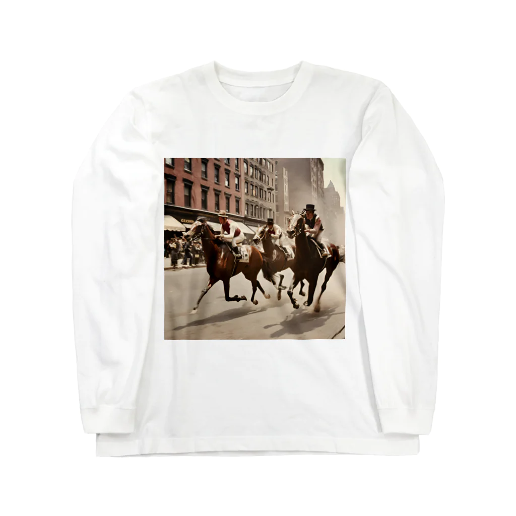 うまうまのclassic horse Long Sleeve T-Shirt