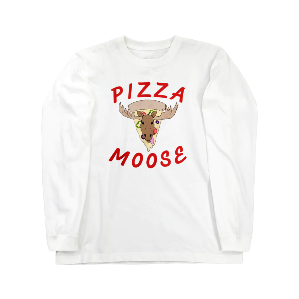 奇声のPIZZA MOOSE ロングスリーブTシャツ