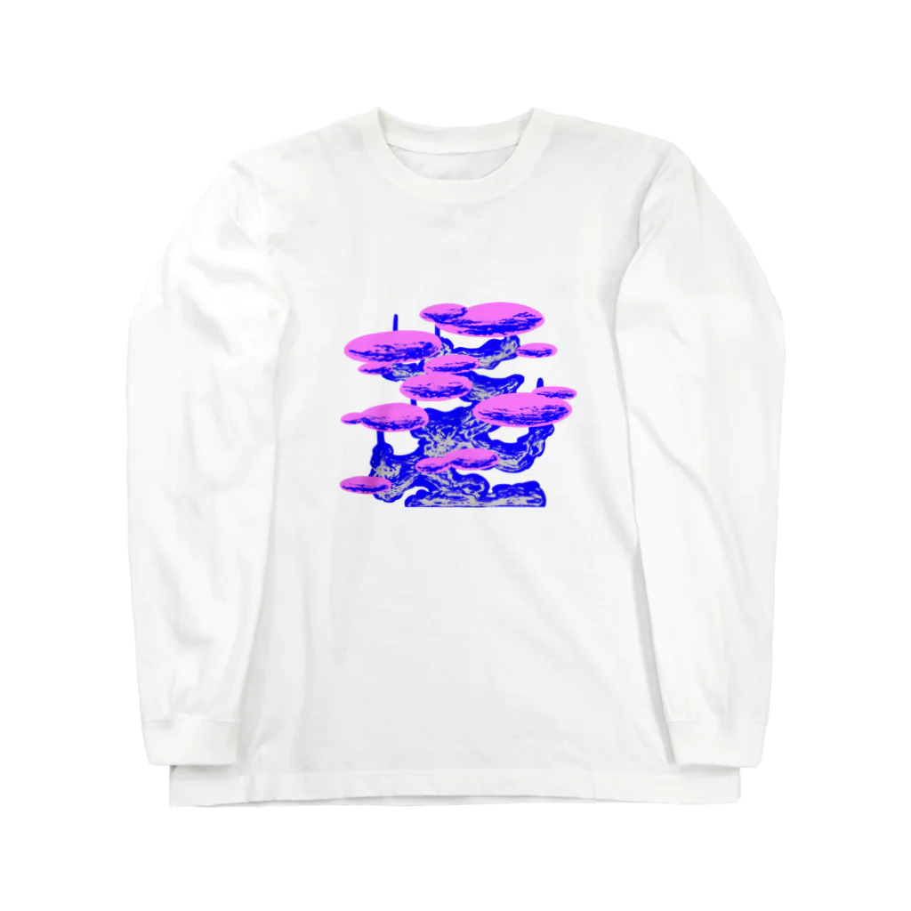 揚げ物のデジタルパイン Long Sleeve T-Shirt