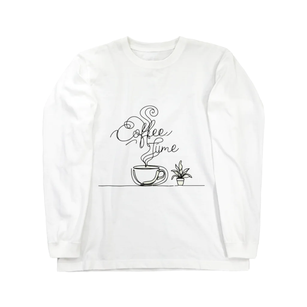 niko&PANDA shopのcoffeetime Long Sleeve T-Shirt