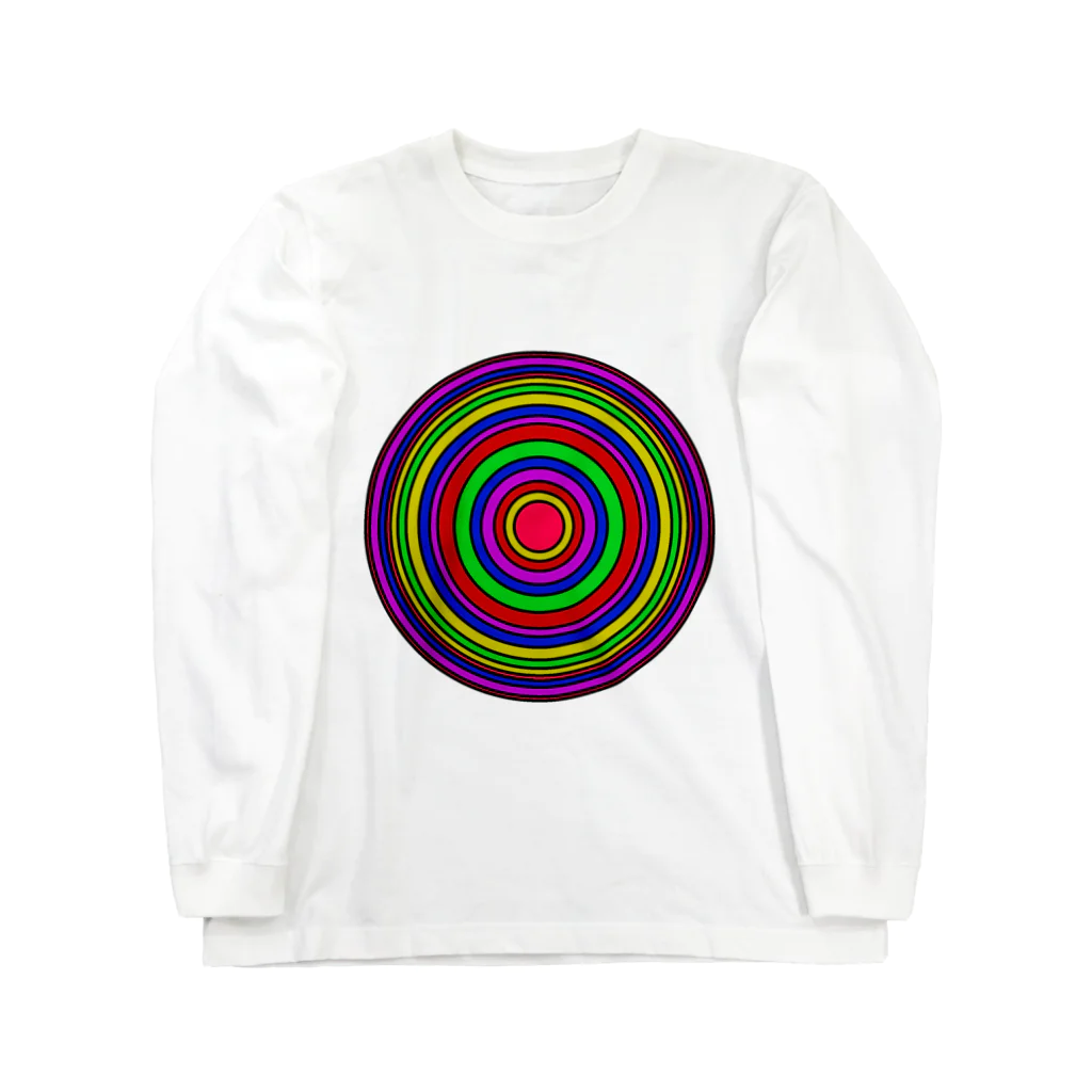 bitpiyoの同心円 Long Sleeve T-Shirt