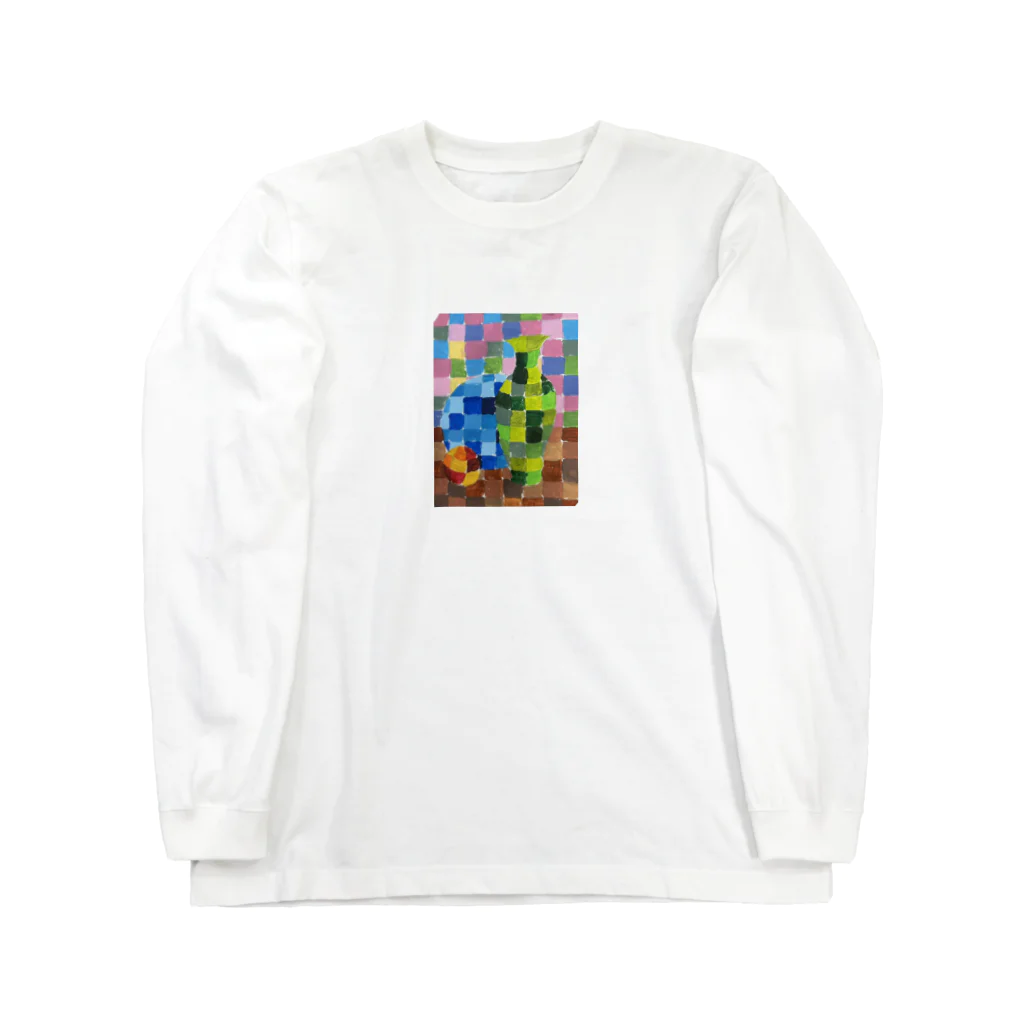 rituhouのカラフルグリッド・コレクション Long Sleeve T-Shirt