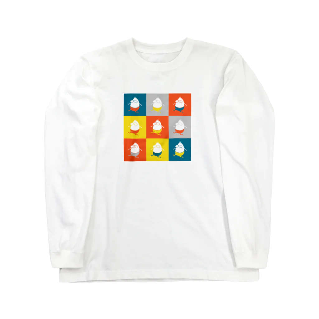 くらきち ONLINE SHOPのねこタイツ 3 × 3 Long Sleeve T-Shirt