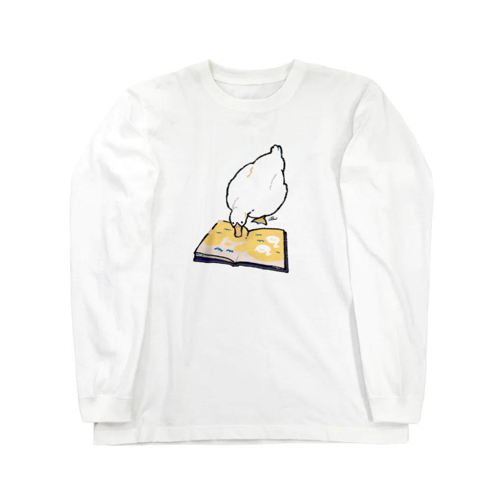 rakkosoda / コマイのアヒルと絵本 Long Sleeve T-Shirt