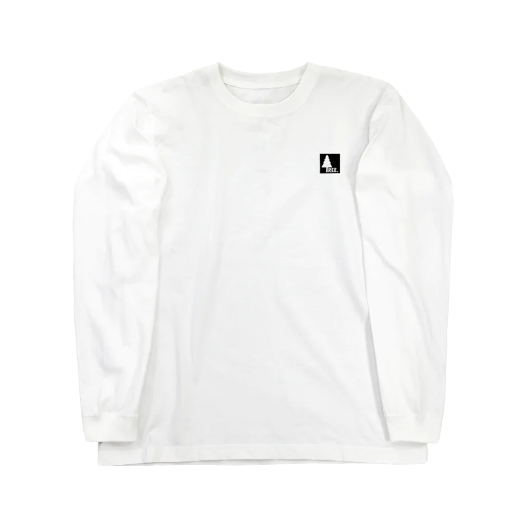 おたこ本店のTREE ブラック Long Sleeve T-Shirt