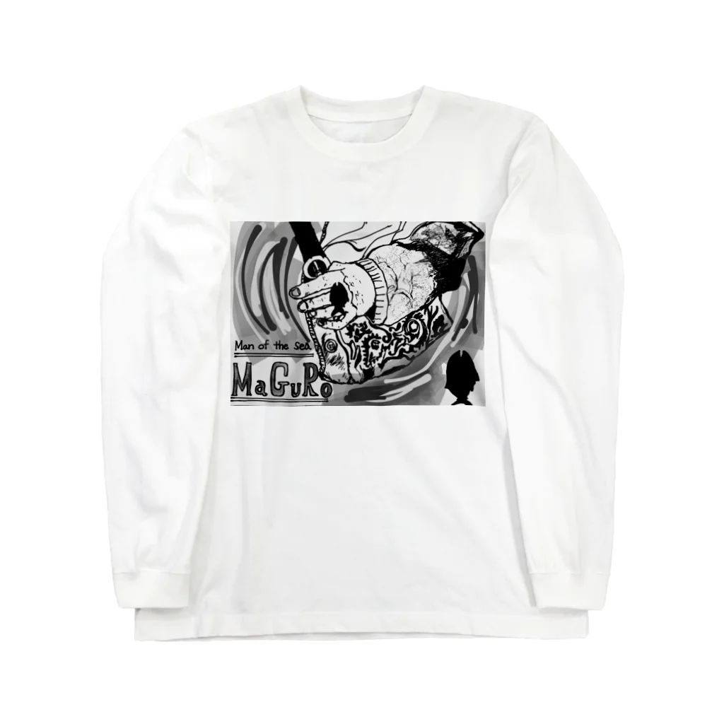 maguro8xpのmaguro Man of the sea Long Sleeve T-Shirt