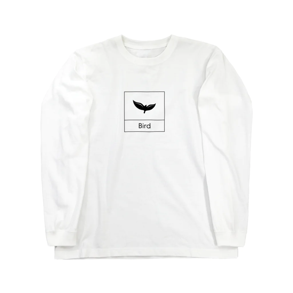 ミニマルくんの四角におさまるBird ロングスリーブTシャツ