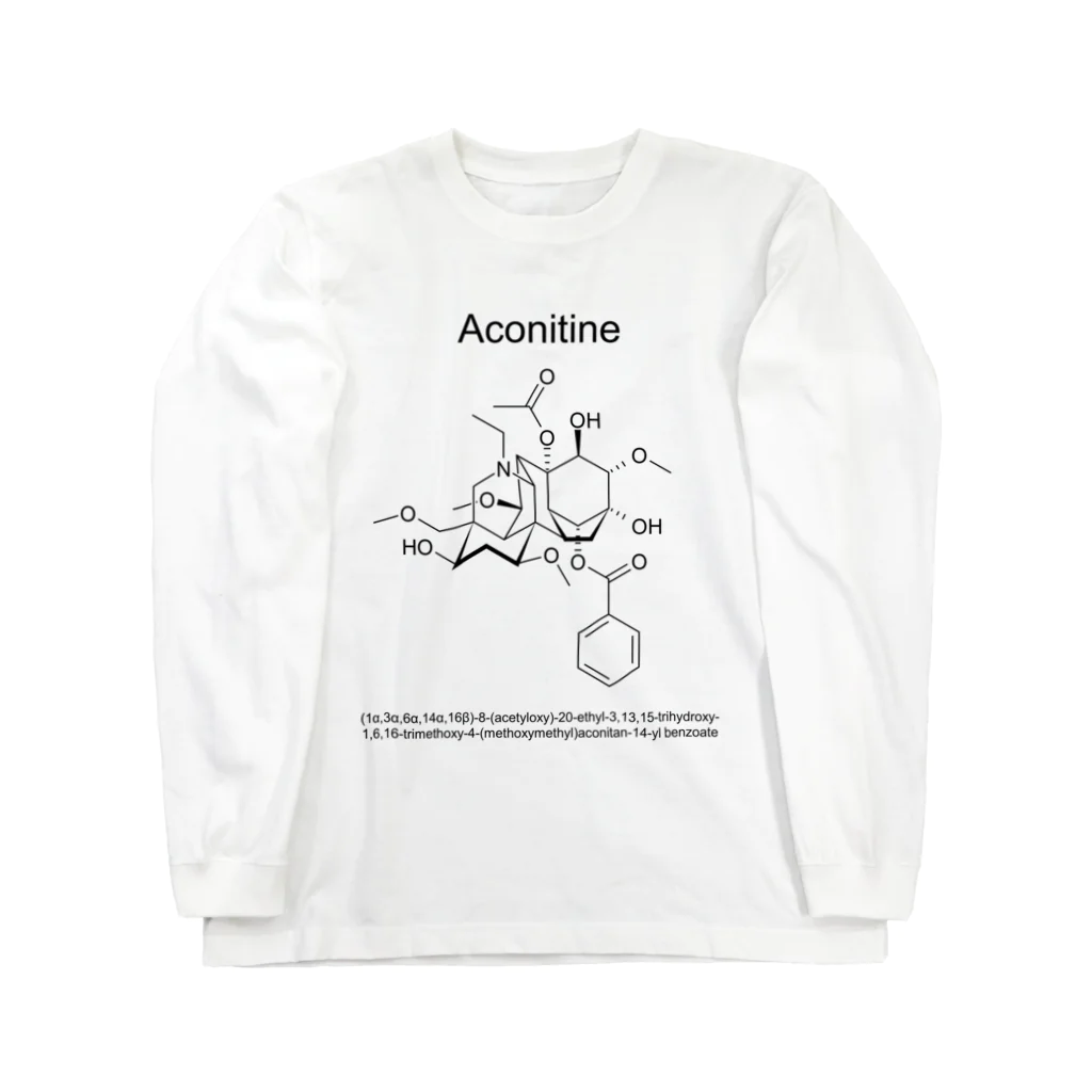 oraskyのアコニチン(Aconitine)/理系 化学 Long Sleeve T-Shirt