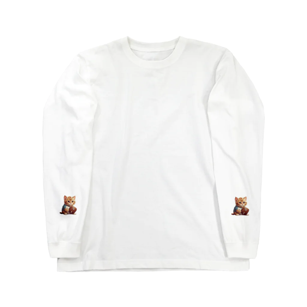 Suba_machoのよろいネコ Long Sleeve T-Shirt