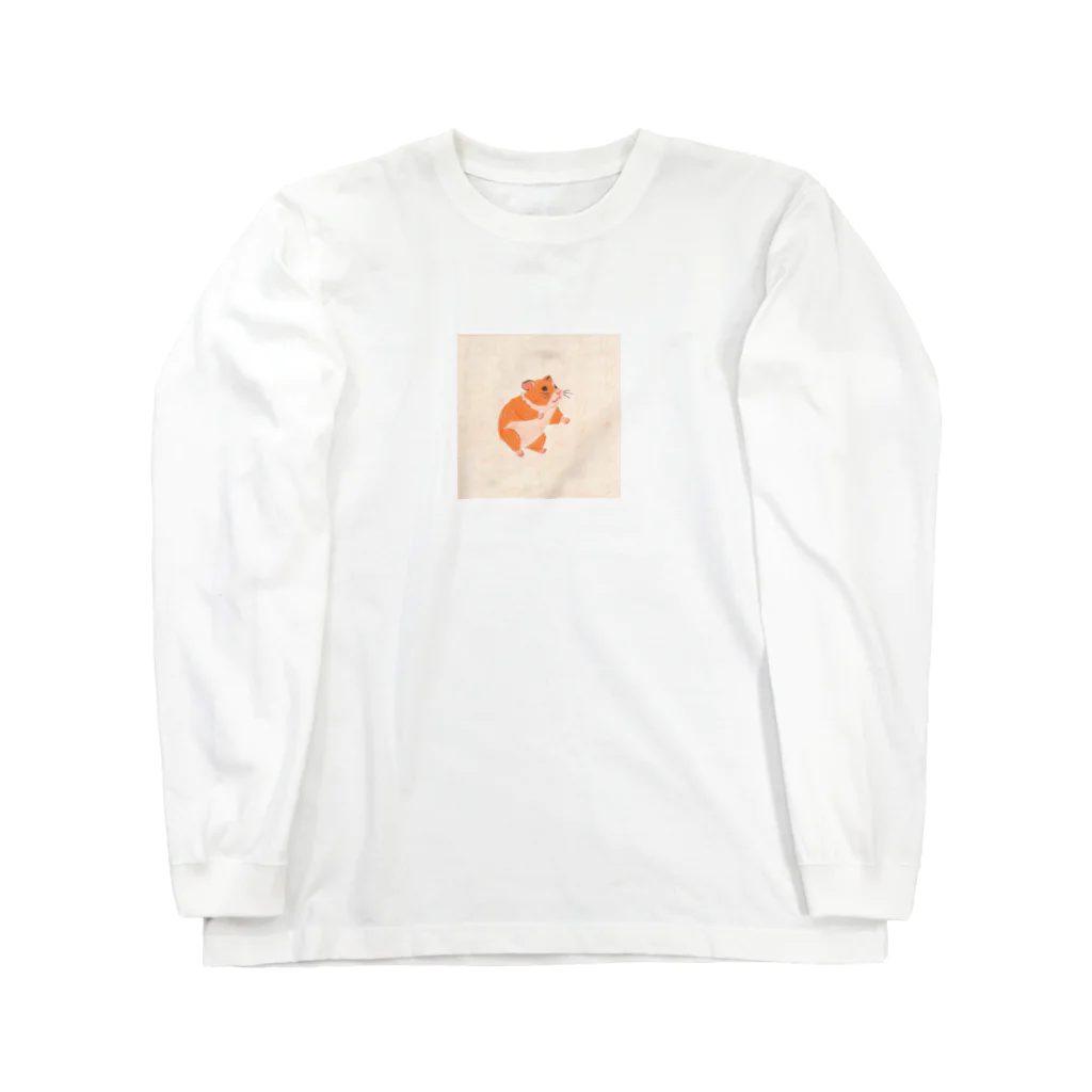 ひとやすみ　らいふのおもしろハムスター Long Sleeve T-Shirt