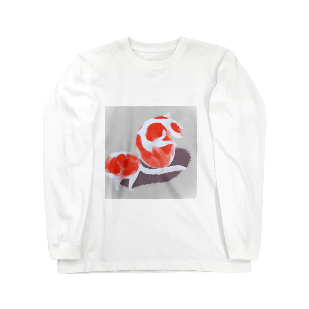 ひとやすみ　らいふのトマト猫 Long Sleeve T-Shirt