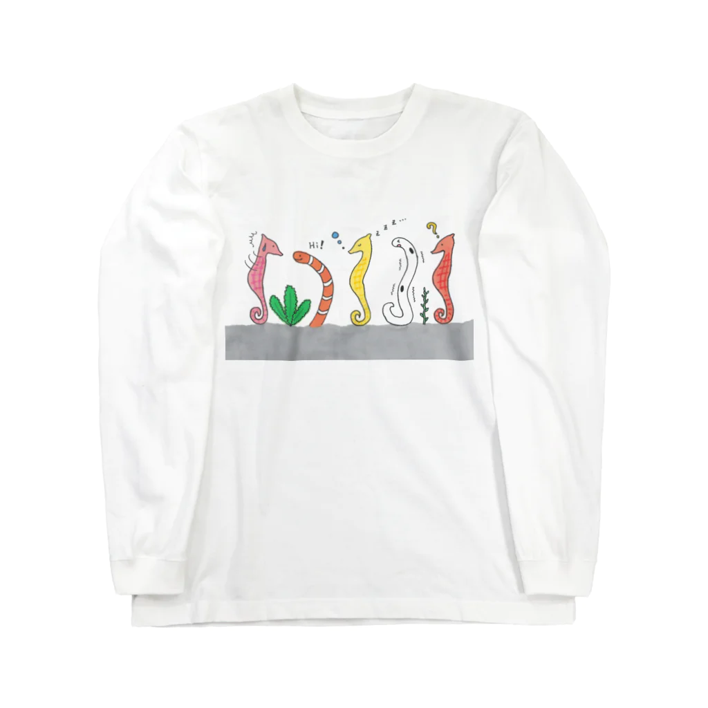 森図鑑の[森図鑑] 仲間に入れて（背景なし） Long Sleeve T-Shirt