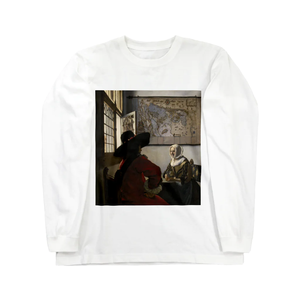 世界美術商店の兵士と笑う女 / Officer and Laughing Girl Long Sleeve T-Shirt