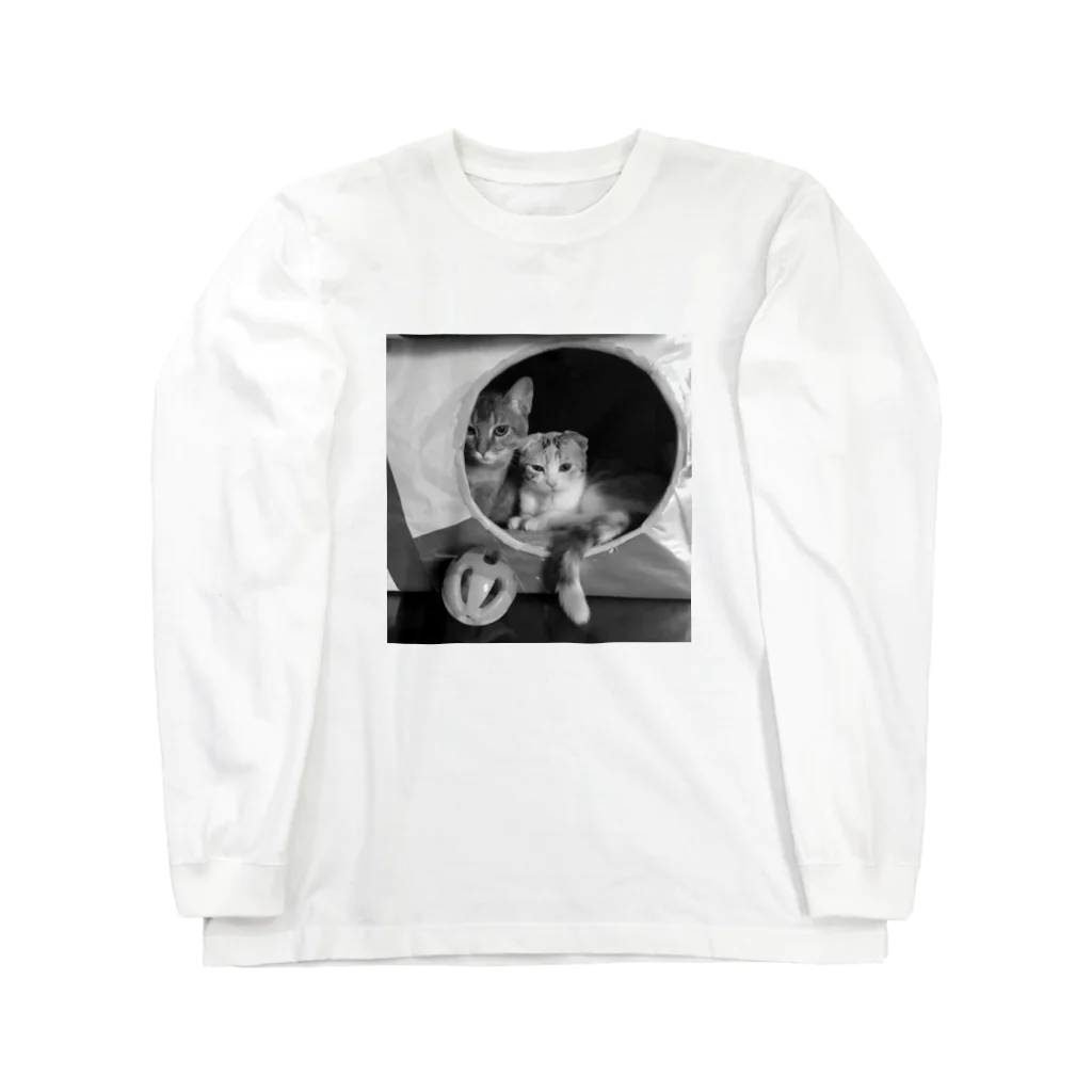 深夜の猫屋さんの深夜猫 Long Sleeve T-Shirt