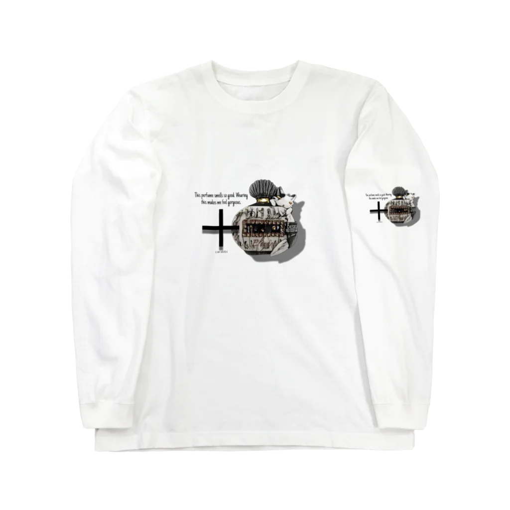 ＋CARABBIの香水瓶と猫 Long Sleeve T-Shirt