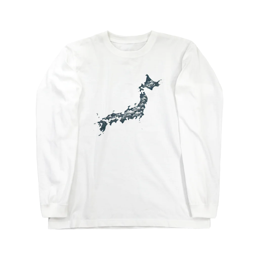 8ball.AI.artの日本列島 Long Sleeve T-Shirt