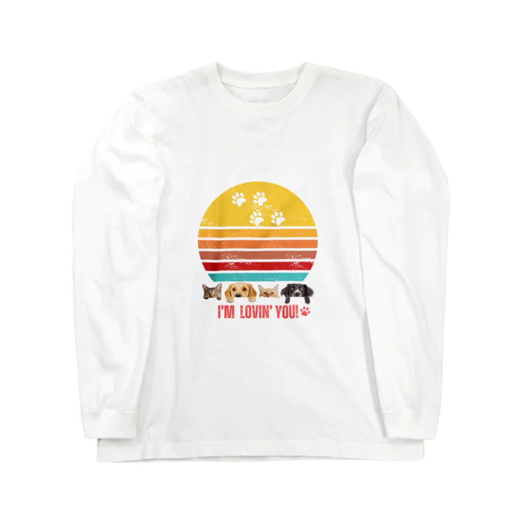 stcreationのI'm Lovin' you! ワンちゃんネコちゃん ロングスリーブTシャツ