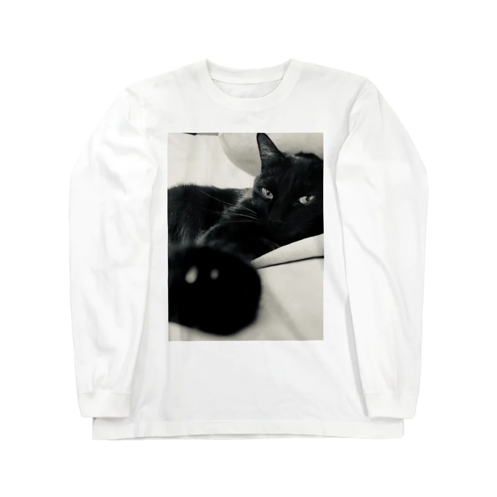 深夜の猫屋さんの深夜猫 Long Sleeve T-Shirt