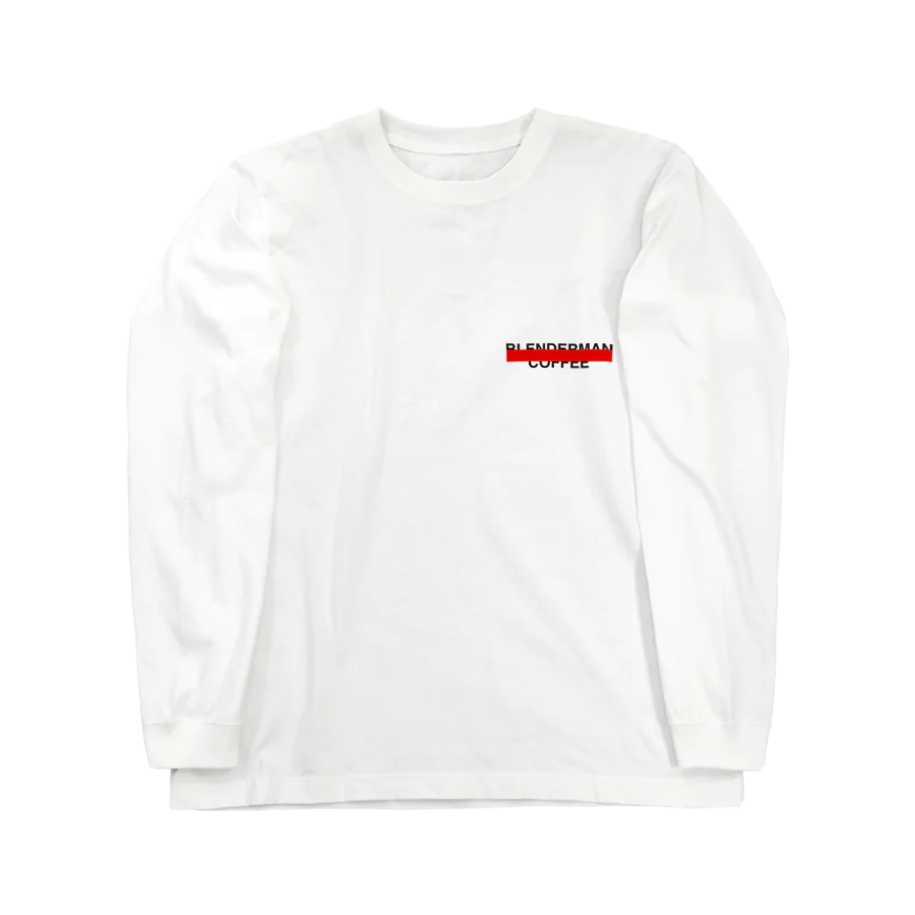 BLENDERMANのBASIC WHITE REDLINE ロングスリーブTシャツ