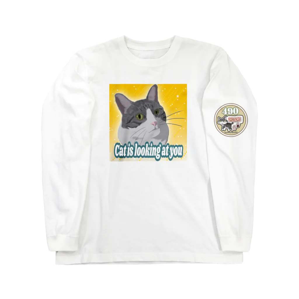 しぐれのパパの手描きしぐれ君シリーズ Long Sleeve T-Shirt