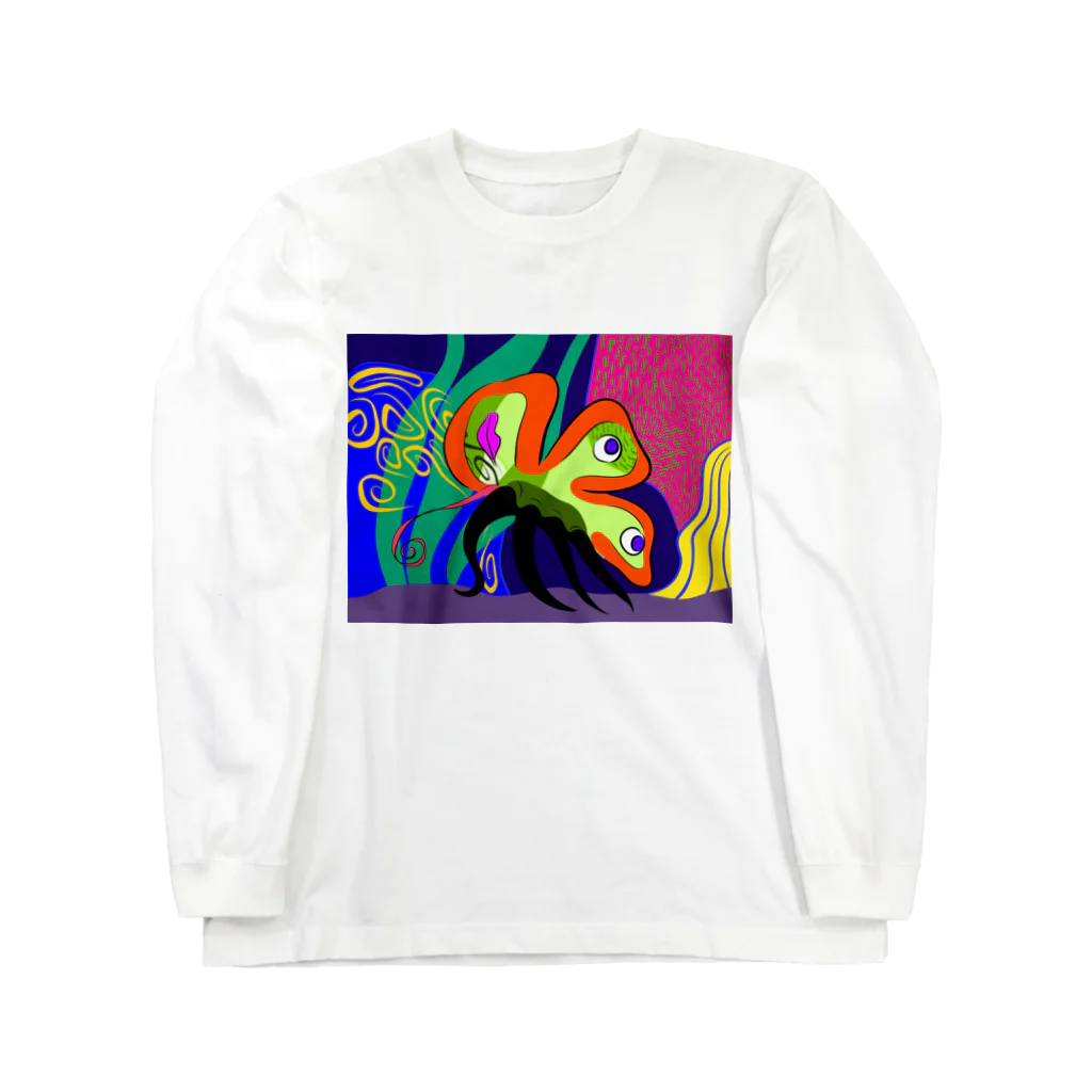 歌川夏子のbutterfly Long Sleeve T-Shirt