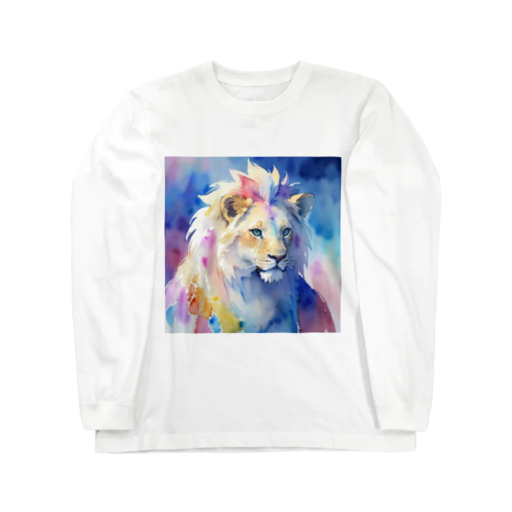 3tomo6's shopの百獣の王ライオン Long Sleeve T-Shirt