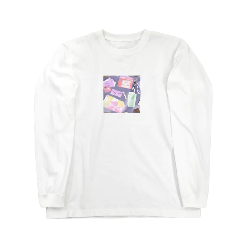 Sweet_moonLaboのSweet ステーショナリー Long Sleeve T-Shirt