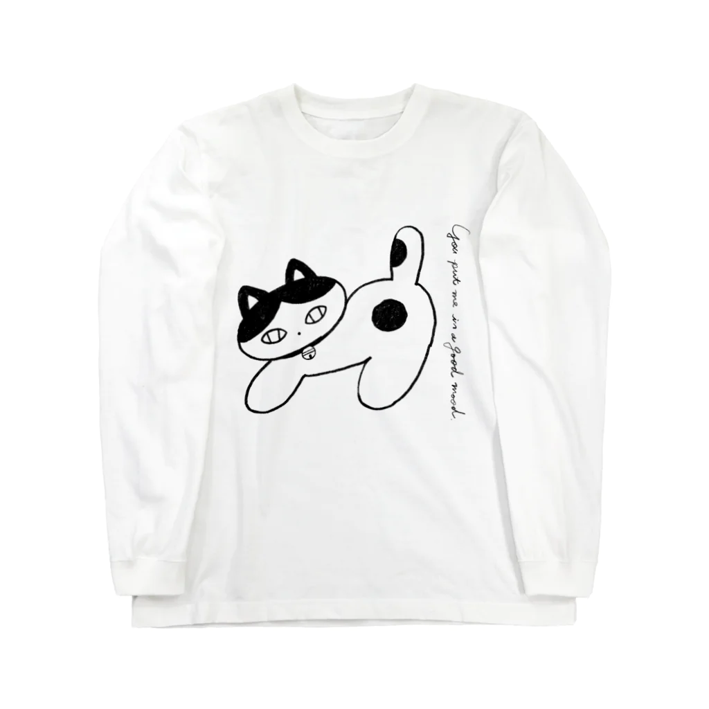 Sonon Buttonのねこねこハチワレ ロングスリーブTシャツ