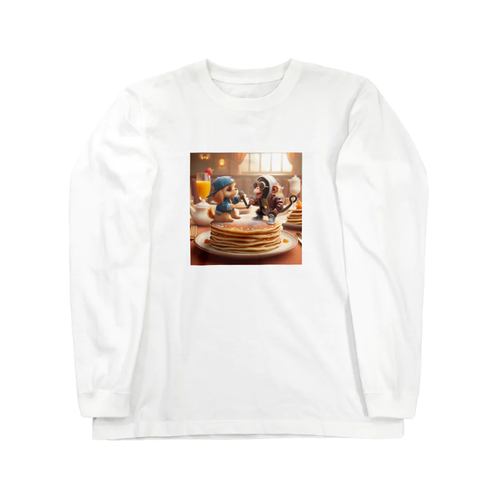 hoodie styleのパンケーキ上のホットなラップ対決 ロングスリーブTシャツ