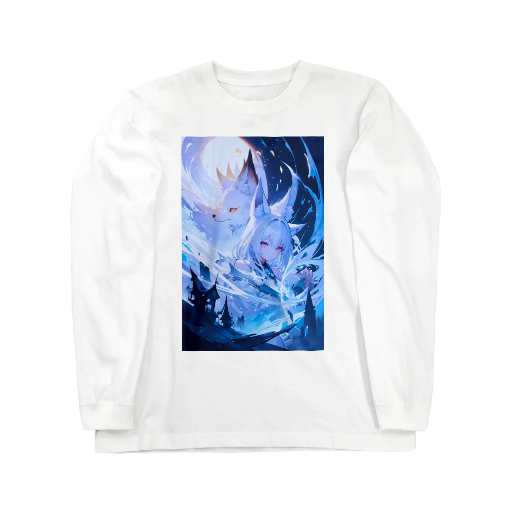 卯月なのかのMagical Winter Journey　〜雪に染められた銀世界の旅〜　No.1「ある冬の夜の出来事」 Long Sleeve T-Shirt