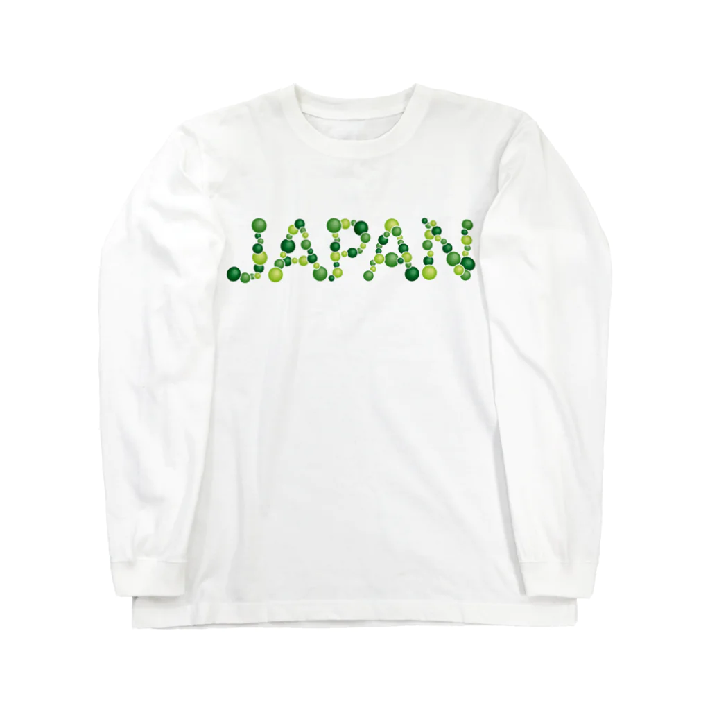 junichi-goodsのバルーン文字「JAPAN」（緑色系） Long Sleeve T-Shirt