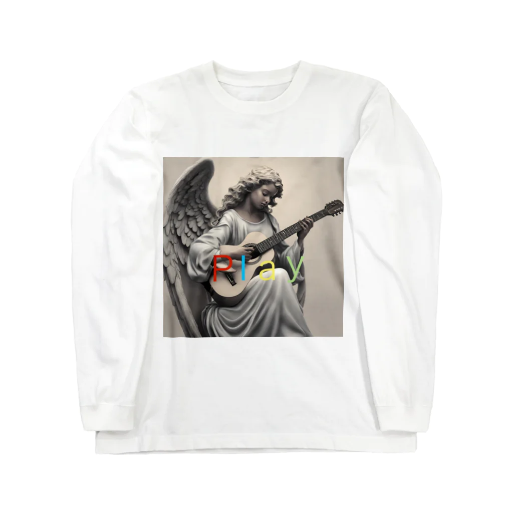 パイルドライバーのAngel playing guitar ロングスリーブTシャツ