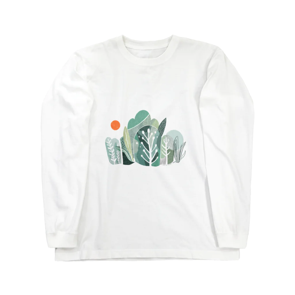 Olive Leaf Designs のForest 針葉樹の森 Long Sleeve T-Shirt