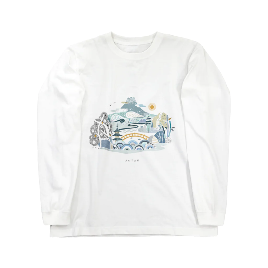 Olive Leaf Designs のJapan 日本 Long Sleeve T-Shirt