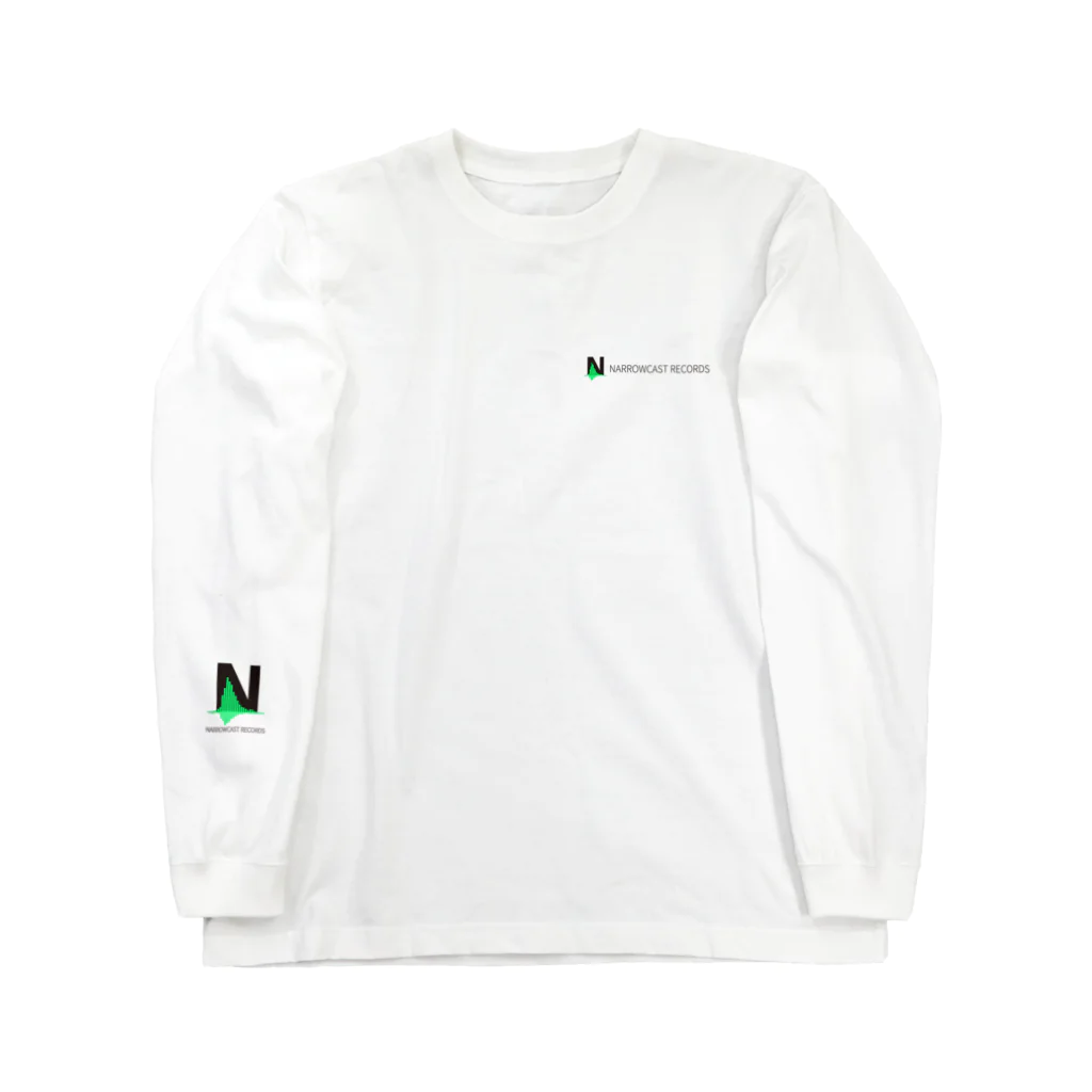 NARROWCAST RECORDSのNARROWCAST RECORDS ロゴ Long Sleeve T-Shirt