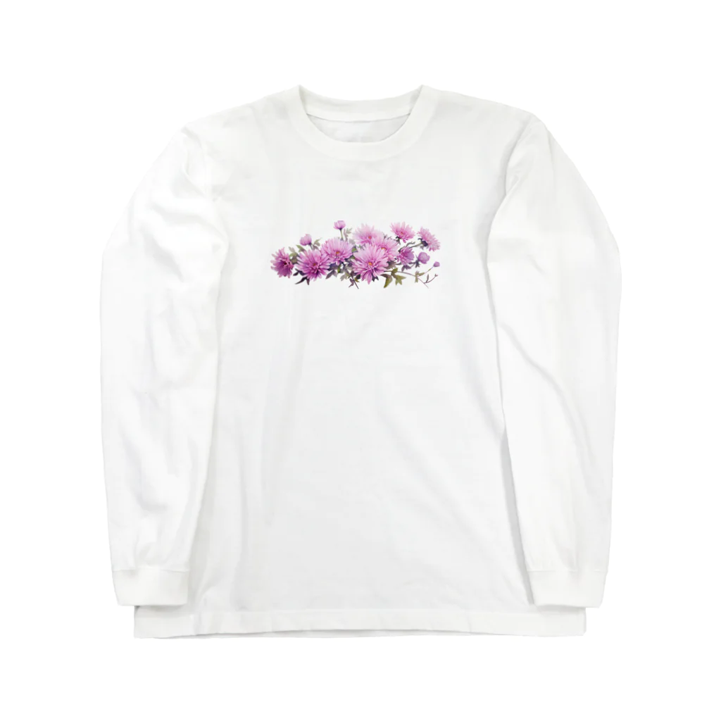 日向ぼっこのアスタの花グッズ ロングスリーブTシャツ