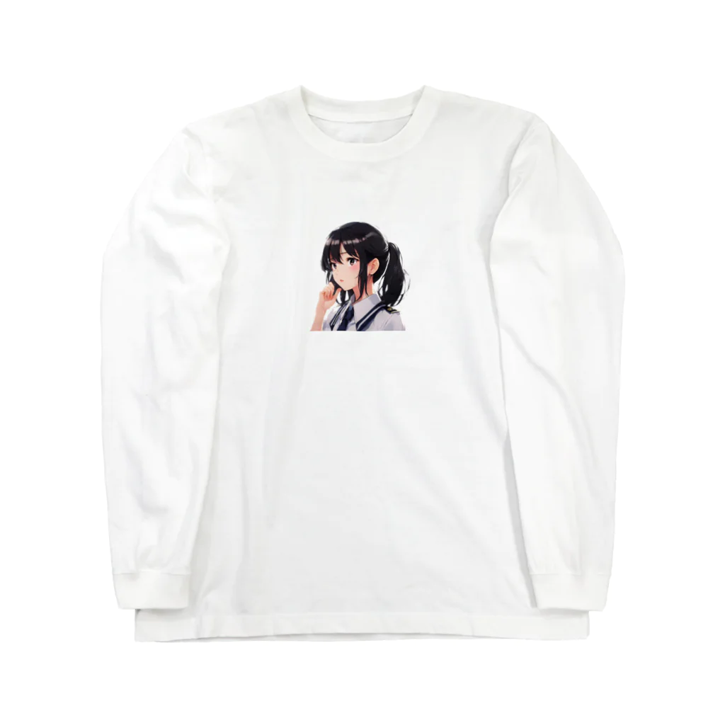 かわいい女の子とシュールな絵のあらあら～真理子さん Long Sleeve T-Shirt