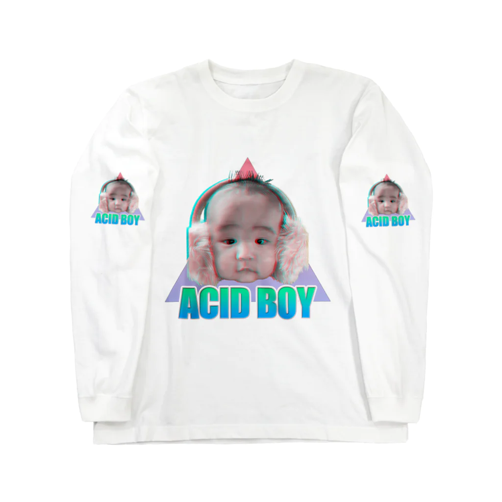 てくのちゃんのクソカワACID BOY ロングスリーブTシャツ