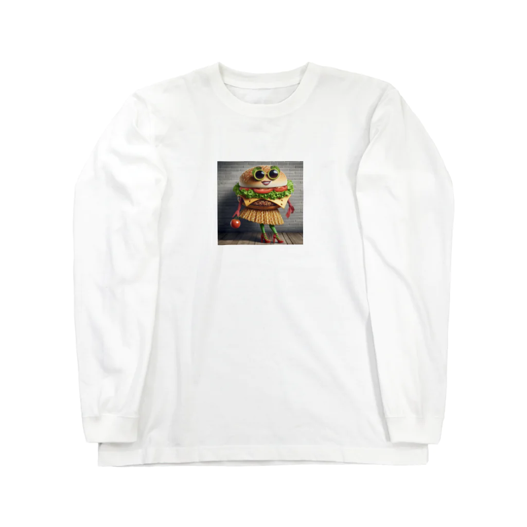 burgersのおしゃれハンバーガージェシー ロングスリーブTシャツ