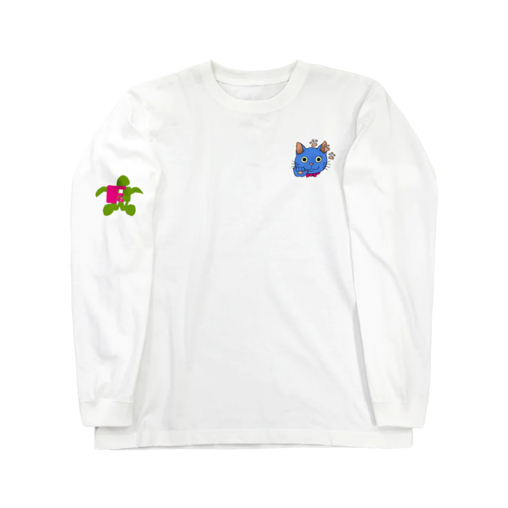 ふぃろの四神獣HW&Fロゴ Long Sleeve T-Shirt