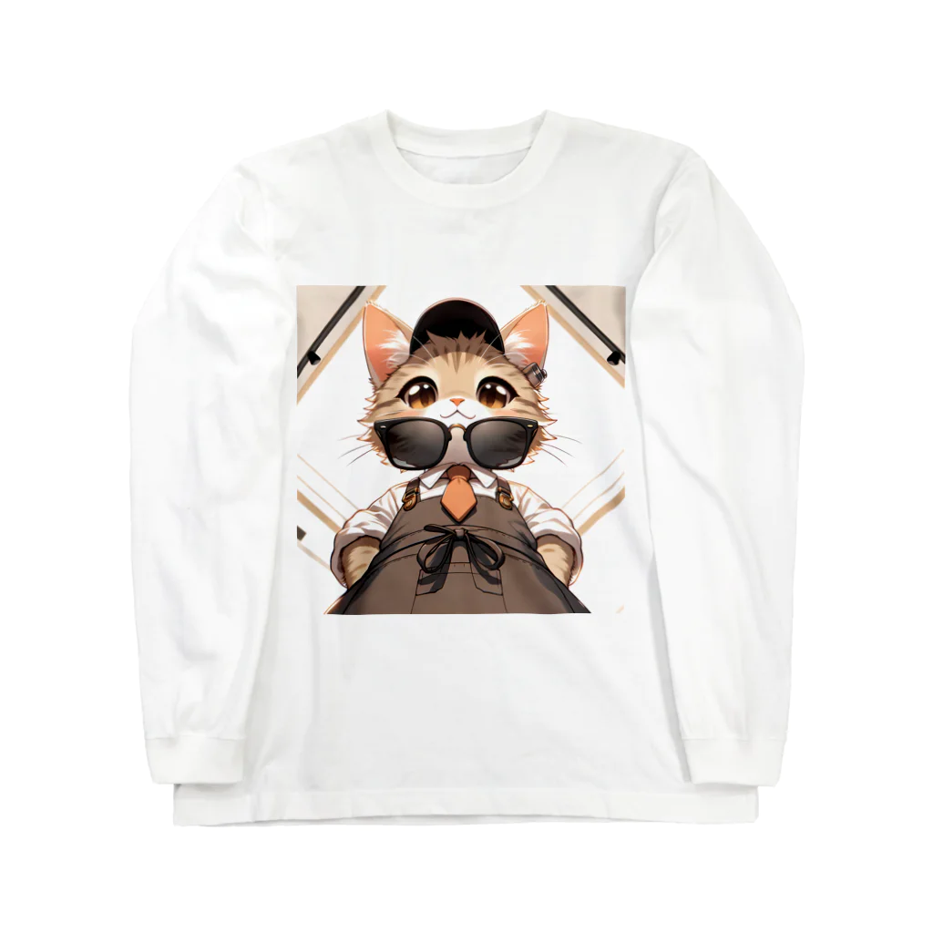 meow-sunniesのスマートニャンコ ロングスリーブTシャツ